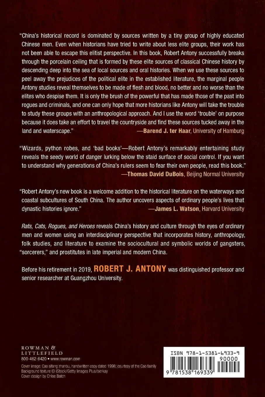 Rückseite: 9781538169339 | Rats, Cats, Rogues, and Heroes | Glimpses of China's Hidden Past