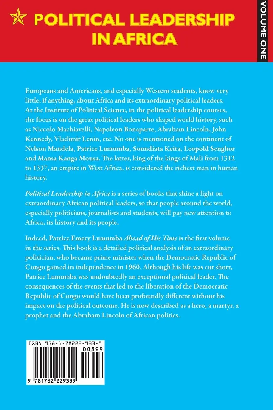 Rückseite: 9781782229339 | Patrice Lumumba - Ahead of His Time | Didier Ndongala Mumbata | Buch
