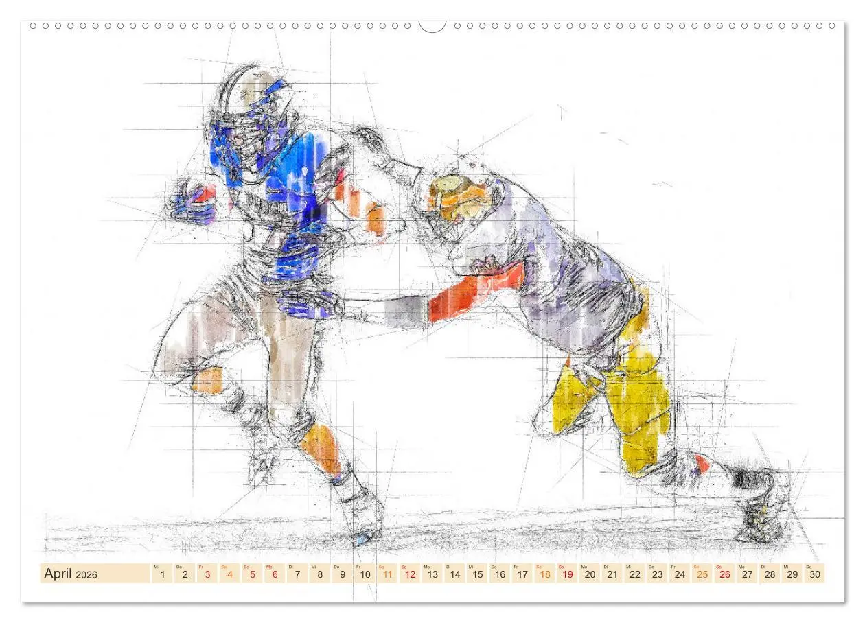 Bild: 9783457549339 | Team-Sport (Wandkalender 2026 DIN A2 quer), CALVENDO Monatskalender