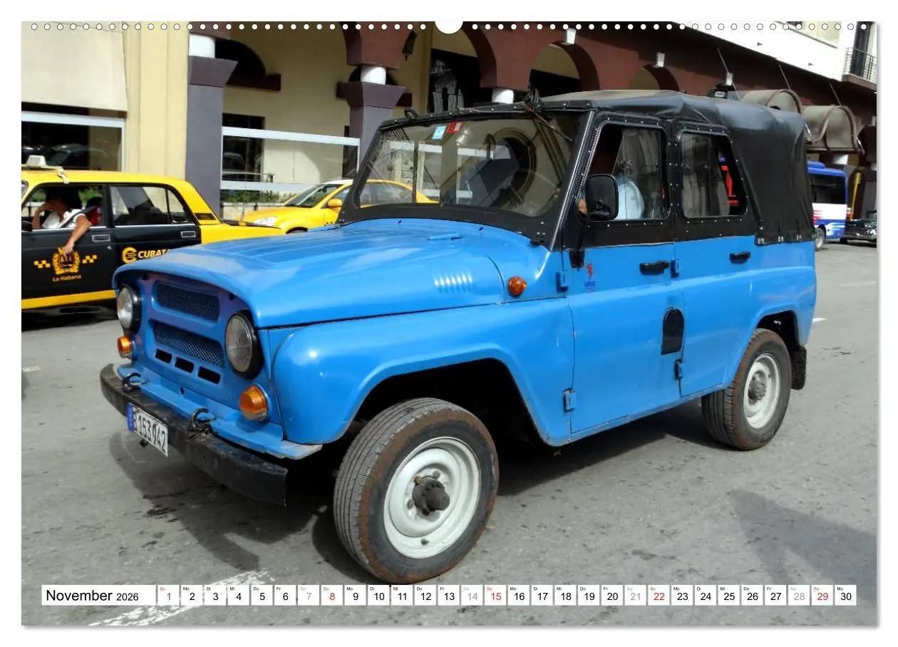 Bild: 9783457789339 | Sowjet-Legende - Der Geländewagen UAZ-469 in Kuba (Wandkalender...