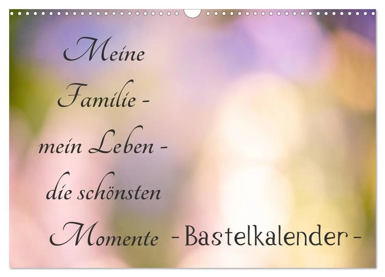 Cover: 9783569659339 | Meine Familie - mein Leben - die schönsten Momente - Bastelkalender...