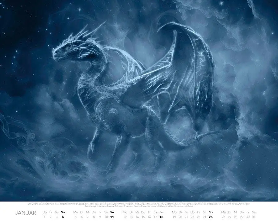 Bild: 9783966649339 | Patronus Kalender für Potterheads 2026 XXL-Wandkalender | Ferreira