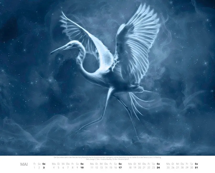 Bild: 9783966649339 | Patronus Kalender für Potterheads 2026 XXL-Wandkalender | Ferreira