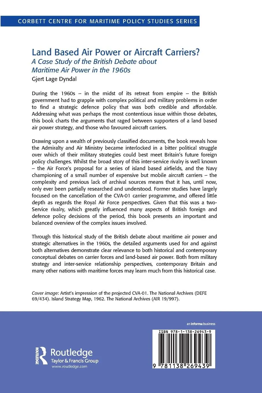 Rückseite: 9781138269439 | Land Based Air Power or Aircraft Carriers? | Gjert Lage Dyndal | Buch