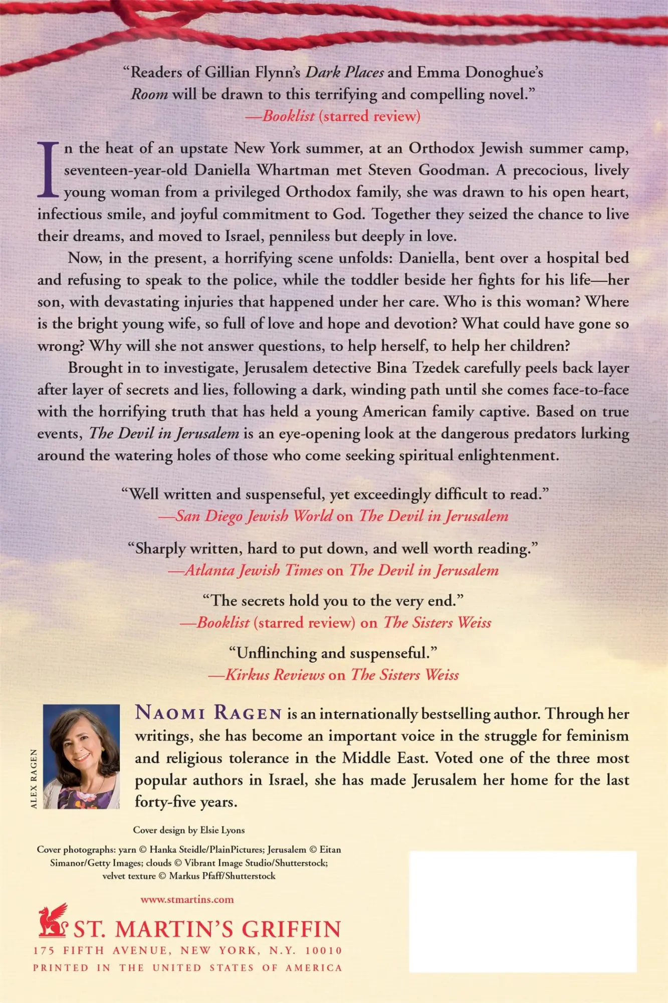 Rückseite: 9781250109439 | Devil in Jerusalem | Naomi Ragen | Taschenbuch | Englisch | 2016