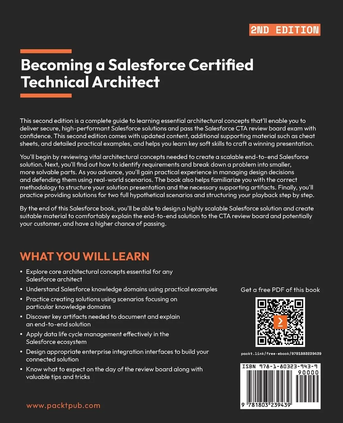 Rückseite: 9781803239439 | Becoming a Salesforce Certified Technical Architect - Second Edition