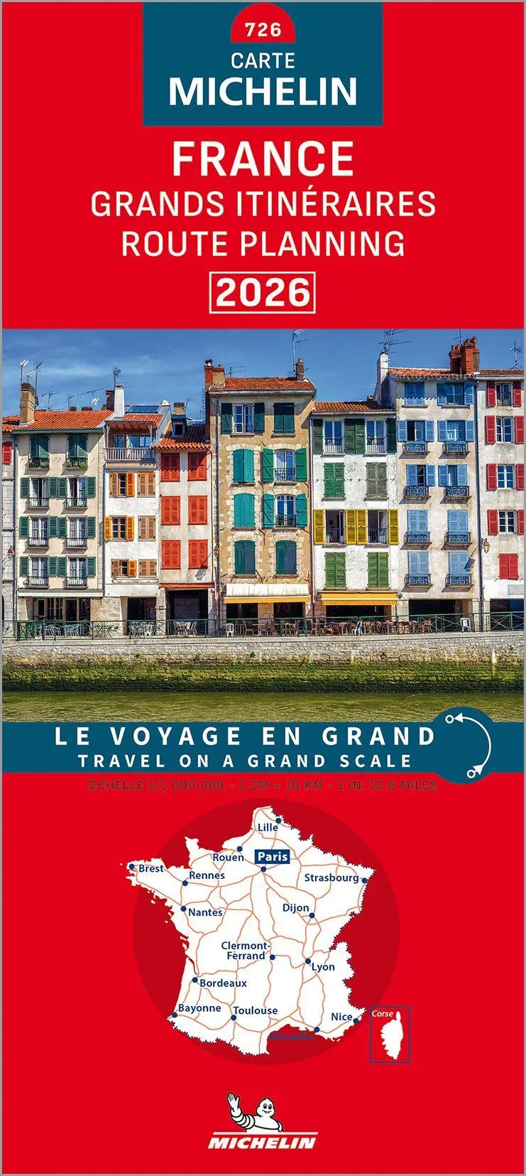 Cover: 9782067269439 | Michelin Frankreich Fernrouten 2026 | Michelin | (Land-)Karte | 1 S.