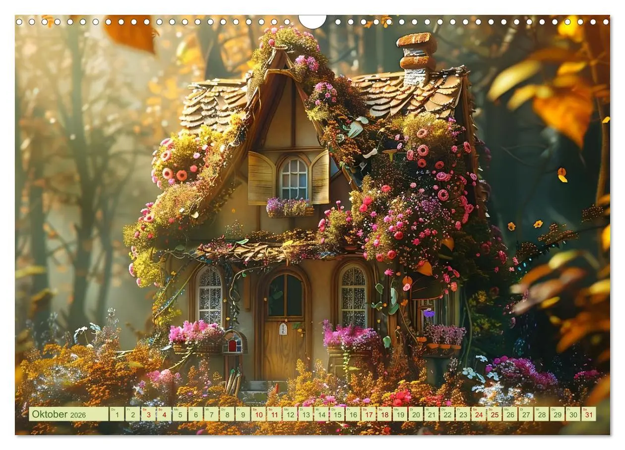 Bild: 9783457399439 | Das kleine Häuschen im Wald (Wandkalender 2026 DIN A3 quer),...