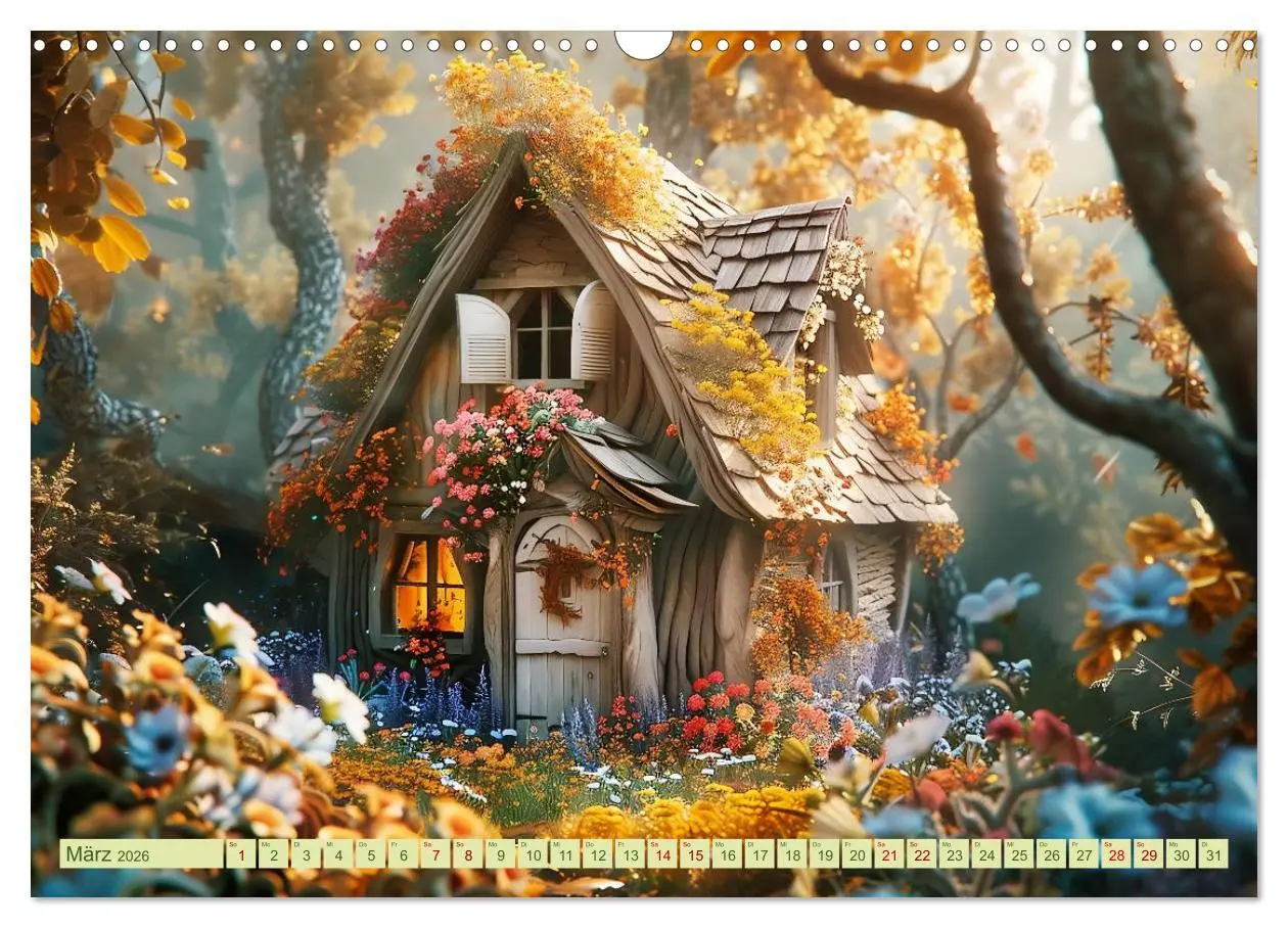 Bild: 9783457399439 | Das kleine Häuschen im Wald (Wandkalender 2026 DIN A3 quer),...