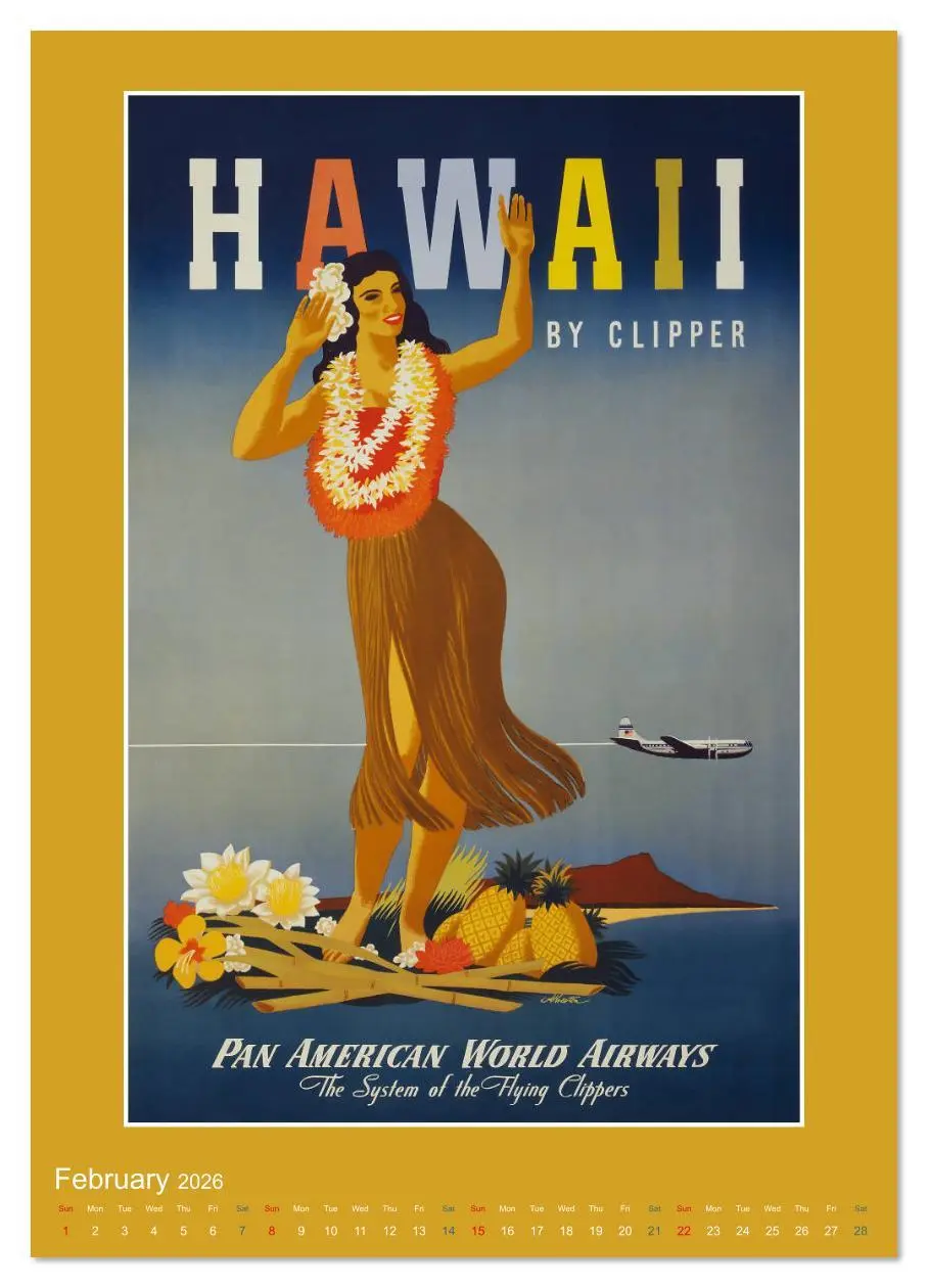 Bild: 9783516559439 | Vintage Travel Posters around the World (Wall Calendar 2026 DIN A3...
