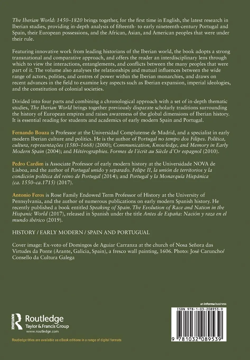 Rückseite: 9781032089539 | The Iberian World | 1450-1820 | Fernando Bouza (u. a.) | Taschenbuch