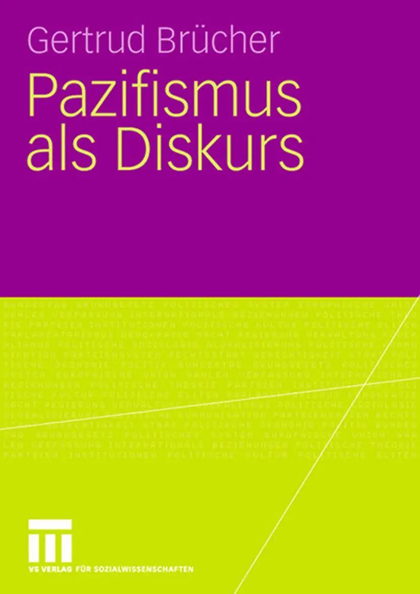 Cover: 9783531159539 | Pazifismus als Diskurs | Gertrud Brücher | Taschenbuch | vi | Deutsch