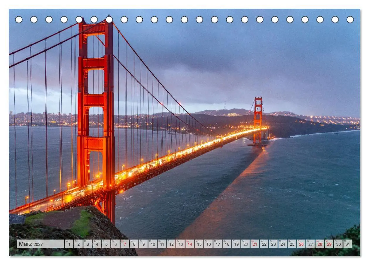 Bild: 9783594149539 | Kalifornien - USA - San Francisco (Tischkalender 2027 DIN A5 quer),...