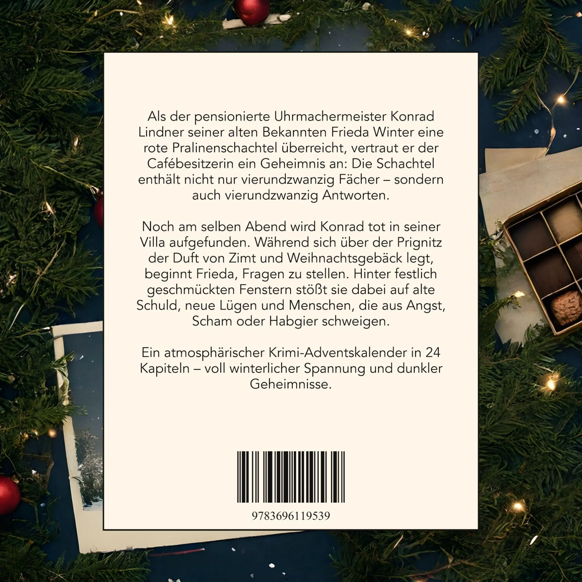Rückseite: 9783696119539 | Mord in der Prignitz | Der Krimi-Adventskalender in 24 Akten | Schwarz