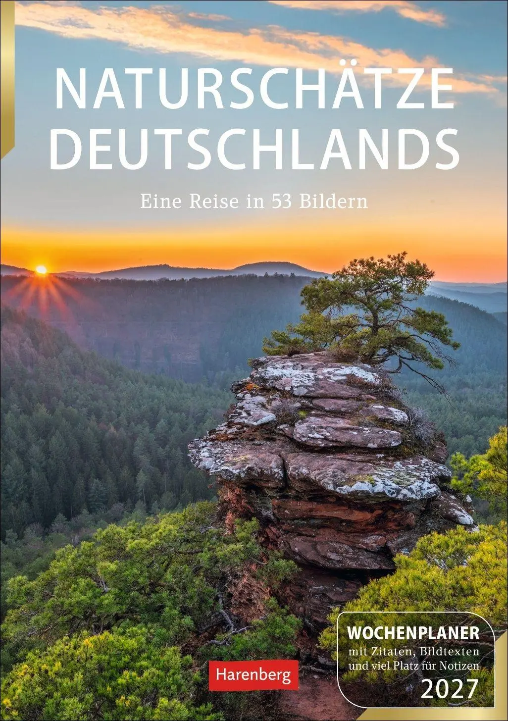 Cover: 9783840039539 | Naturschätze Deutschlands Wochenplaner 2027 - Eine Reise in 53 Bildern