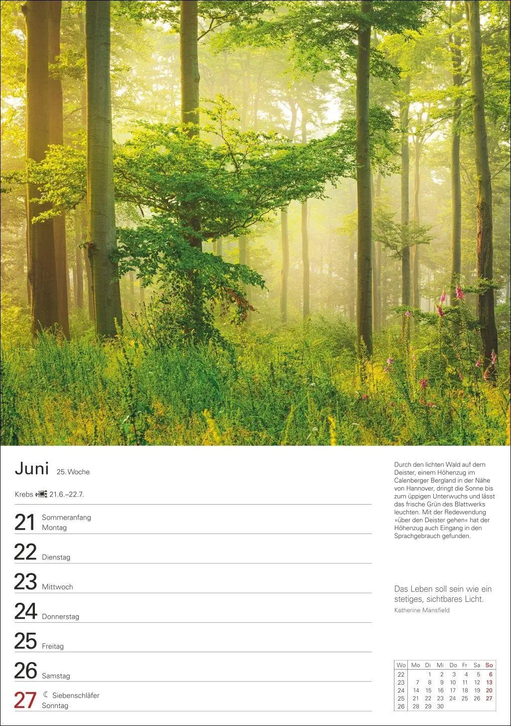 Bild: 9783840039539 | Naturschätze Deutschlands Wochenplaner 2027 - Eine Reise in 53 Bildern