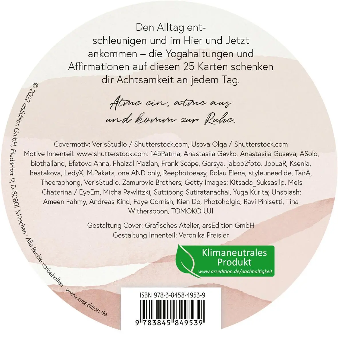 Rückseite: 9783845849539 | Yoga-Auszeiten für Körper und Geist | Taschenbuch | 25 S. | Deutsch