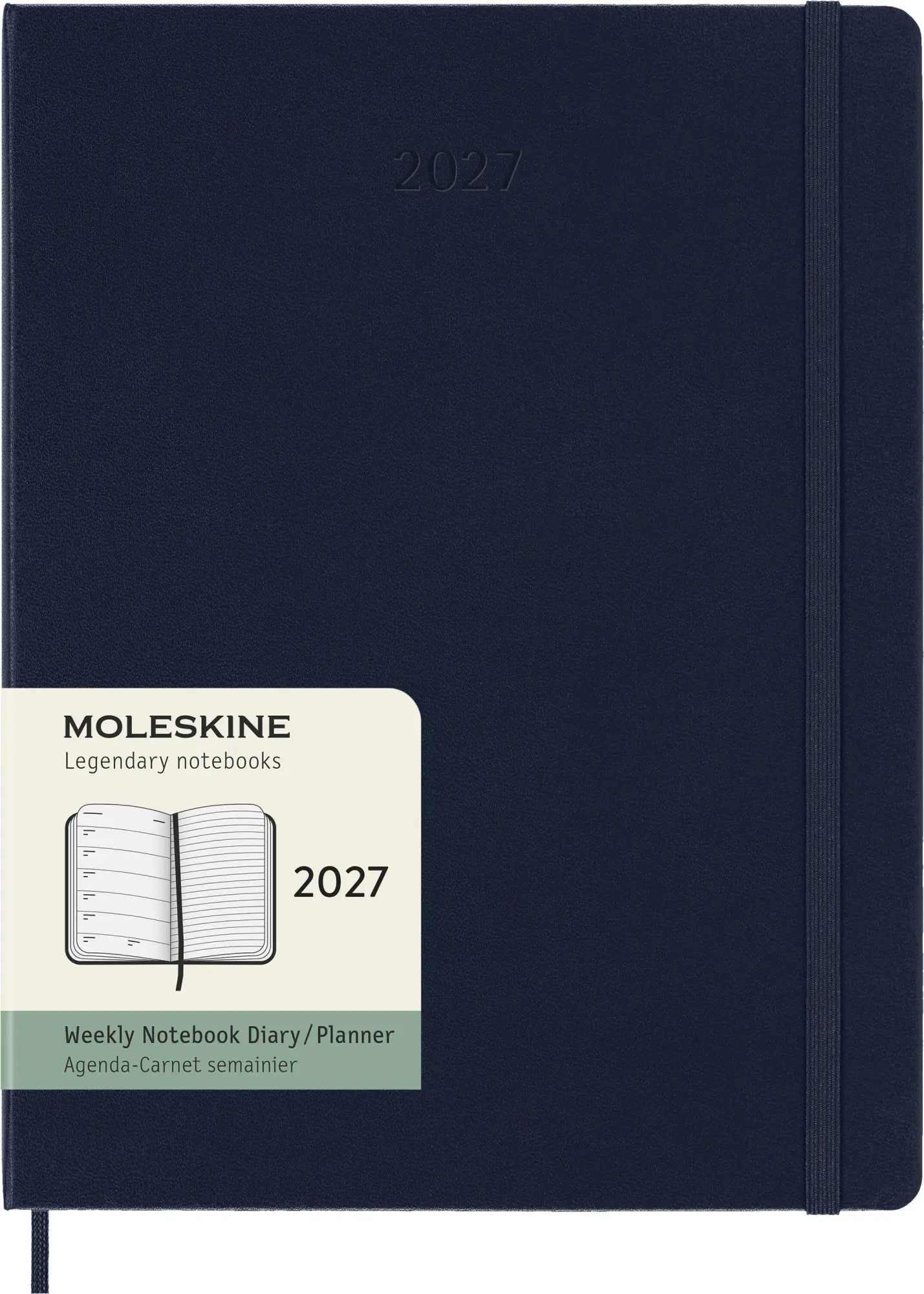 Cover: 8056999279639 | Moleskine 12 Monate Wochen Notizkalender 2027, XL, 1 Wo = 1 Seite,...