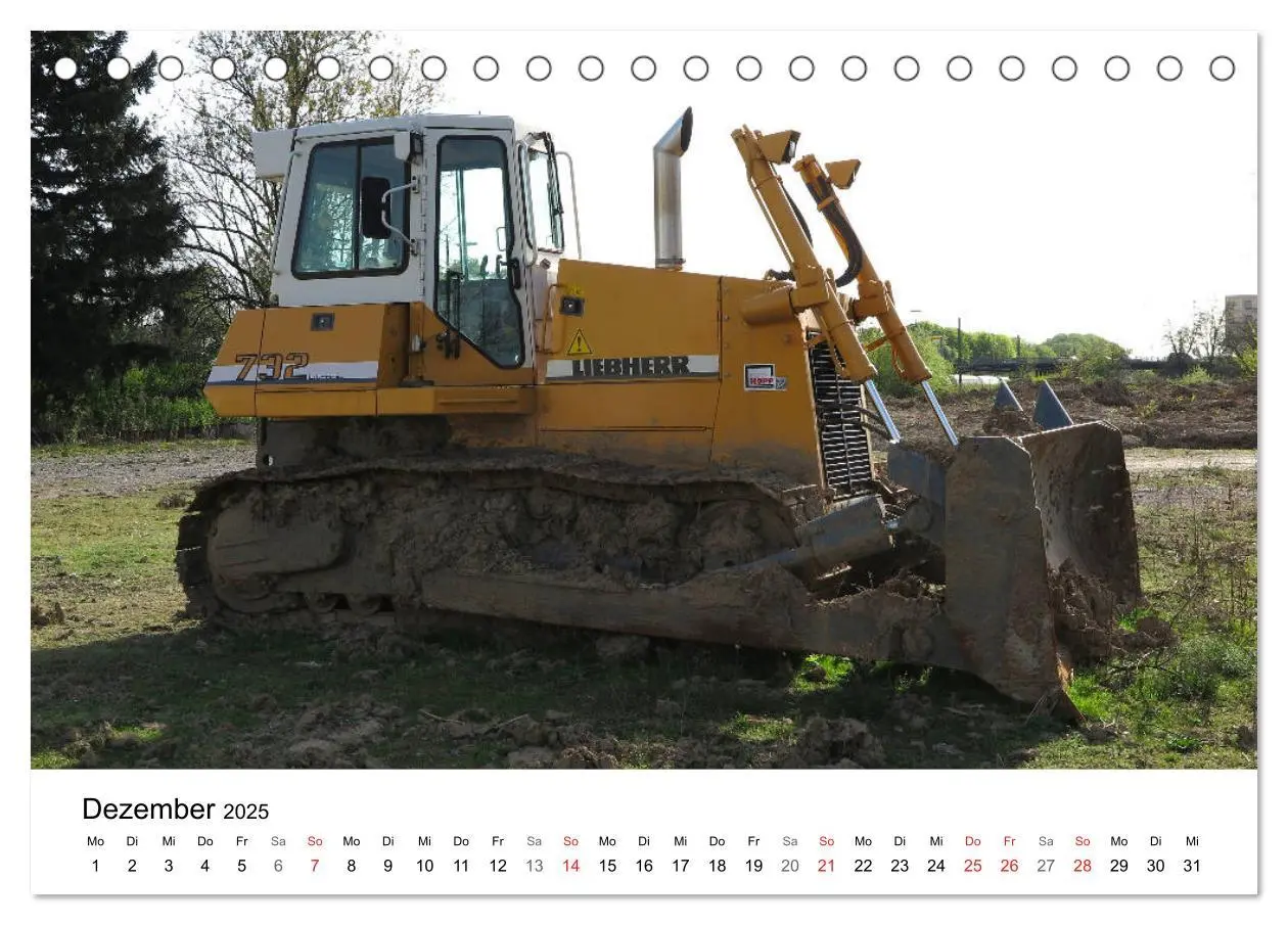 Bild: 9783435359639 | Baumaschinen mit Patina (Tischkalender 2025 DIN A5 quer), CALVENDO...