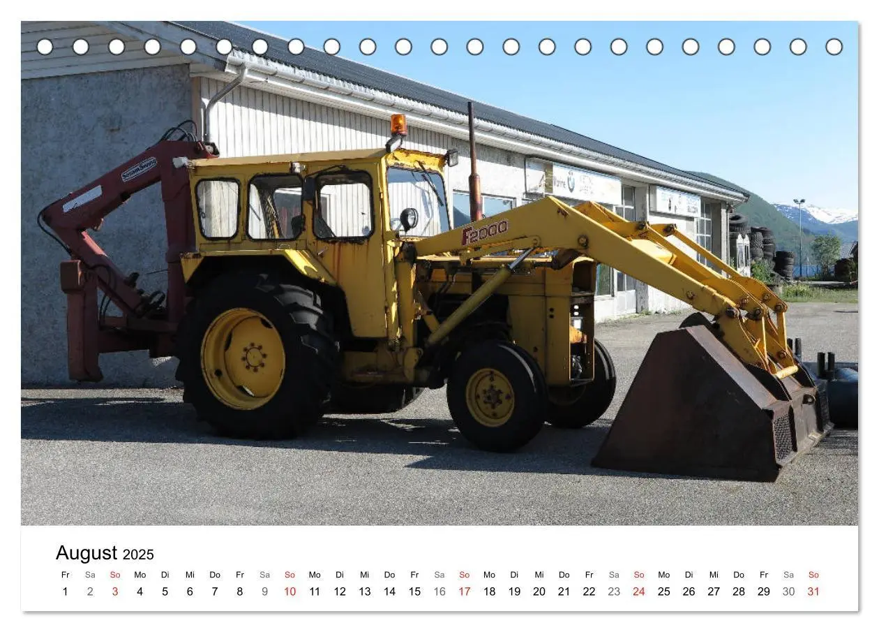 Bild: 9783435359639 | Baumaschinen mit Patina (Tischkalender 2025 DIN A5 quer), CALVENDO...