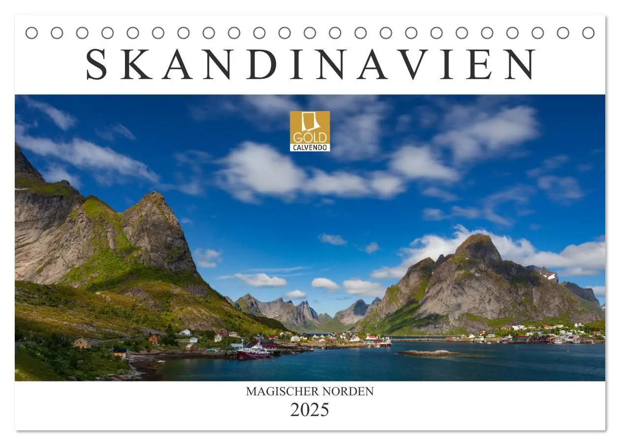 Cover: 9783435809639 | Skandinavien: Magischer Norden (Tischkalender 2025 DIN A5 quer),...