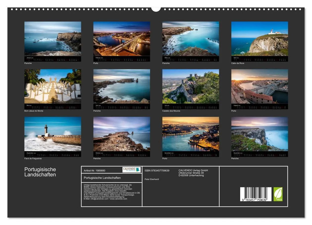 Bild: 9783457759639 | Portugisische Landschaften (hochwertiger Premium Wandkalender 2026...