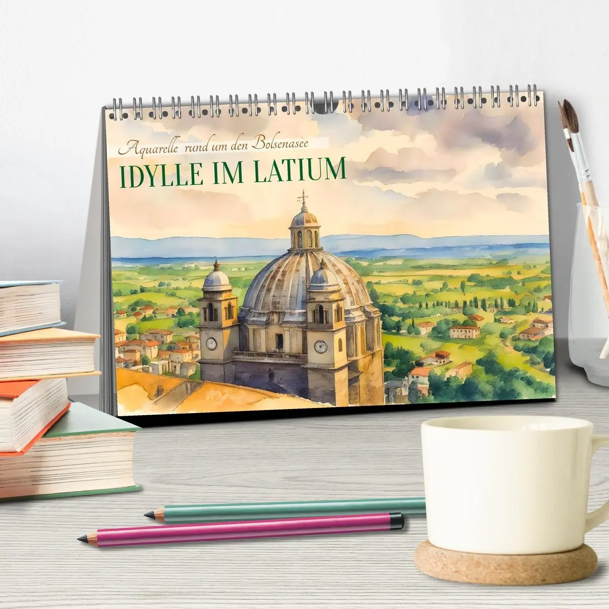 Bild: 9783516609639 | Idylle im Latium (Tischkalender 2026 DIN A5 quer), CALVENDO...