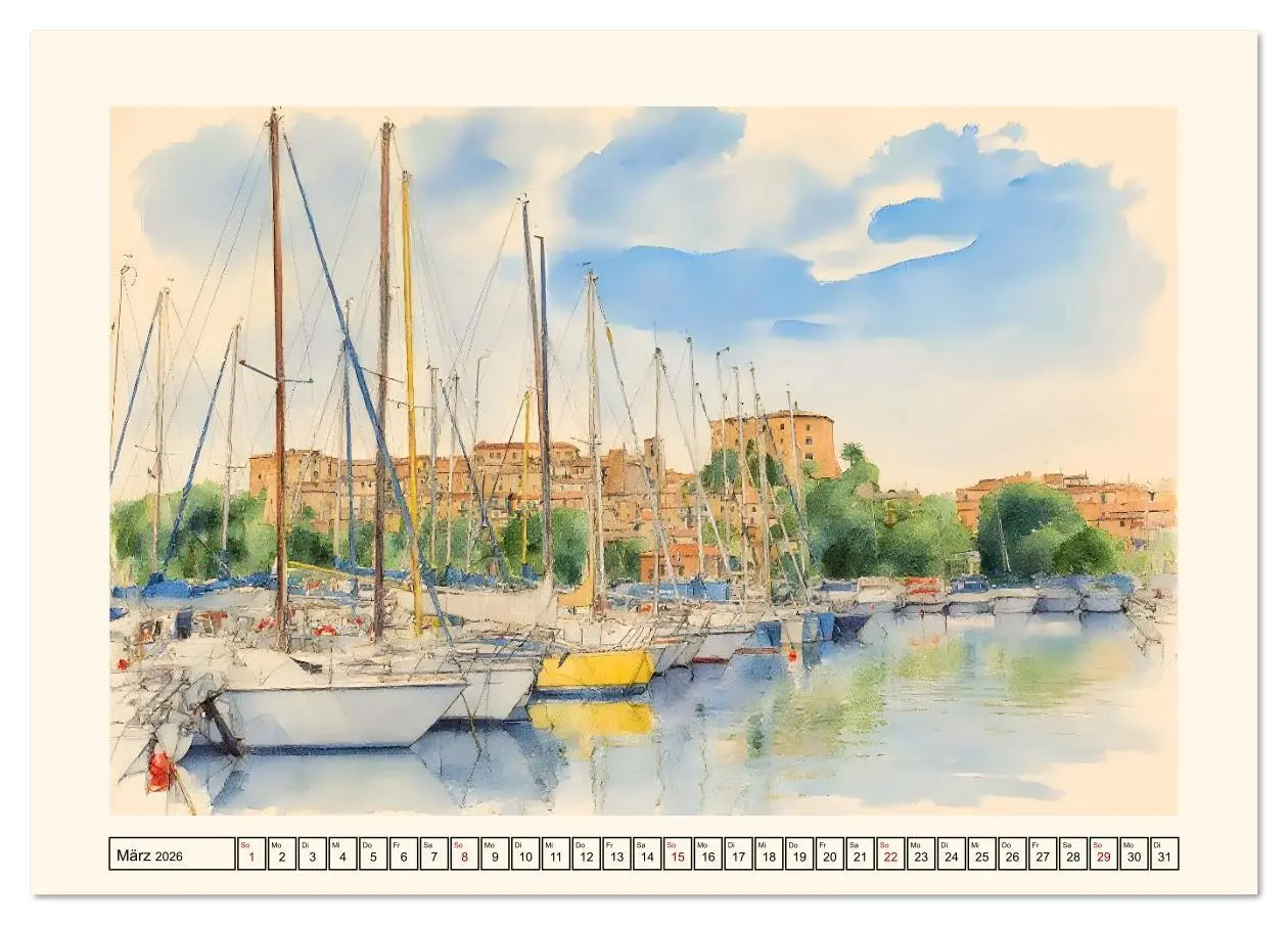 Bild: 9783516609639 | Idylle im Latium (Tischkalender 2026 DIN A5 quer), CALVENDO...