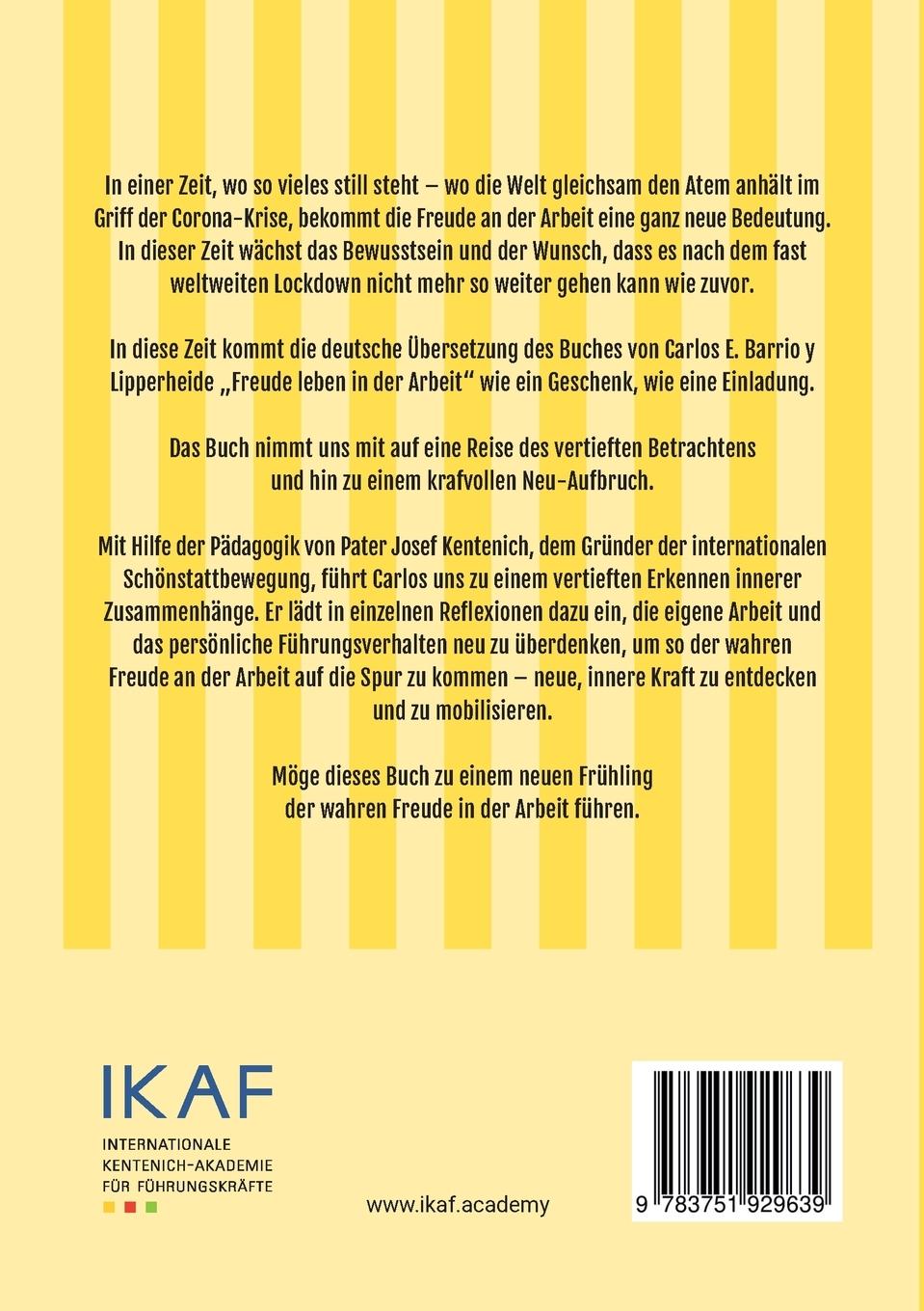 Rückseite: 9783751929639 | Freude leben in der Arbeit | www.ikaf.academy | Lipperheide | Buch