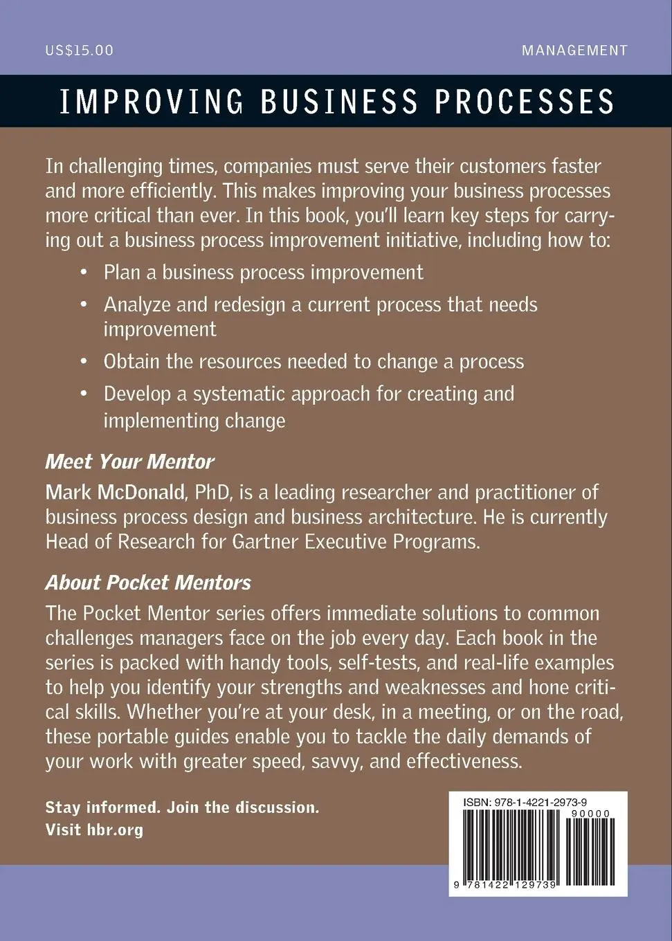 Rückseite: 9781422129739 | Improving Business Processes | Expert Solutions to Everyday Challenges