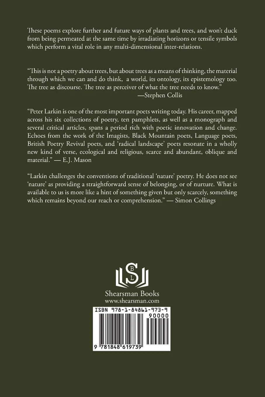 Rückseite: 9781848619739 | Scarcely Carry All Vast Woods | Peter Larkin | Taschenbuch | Englisch