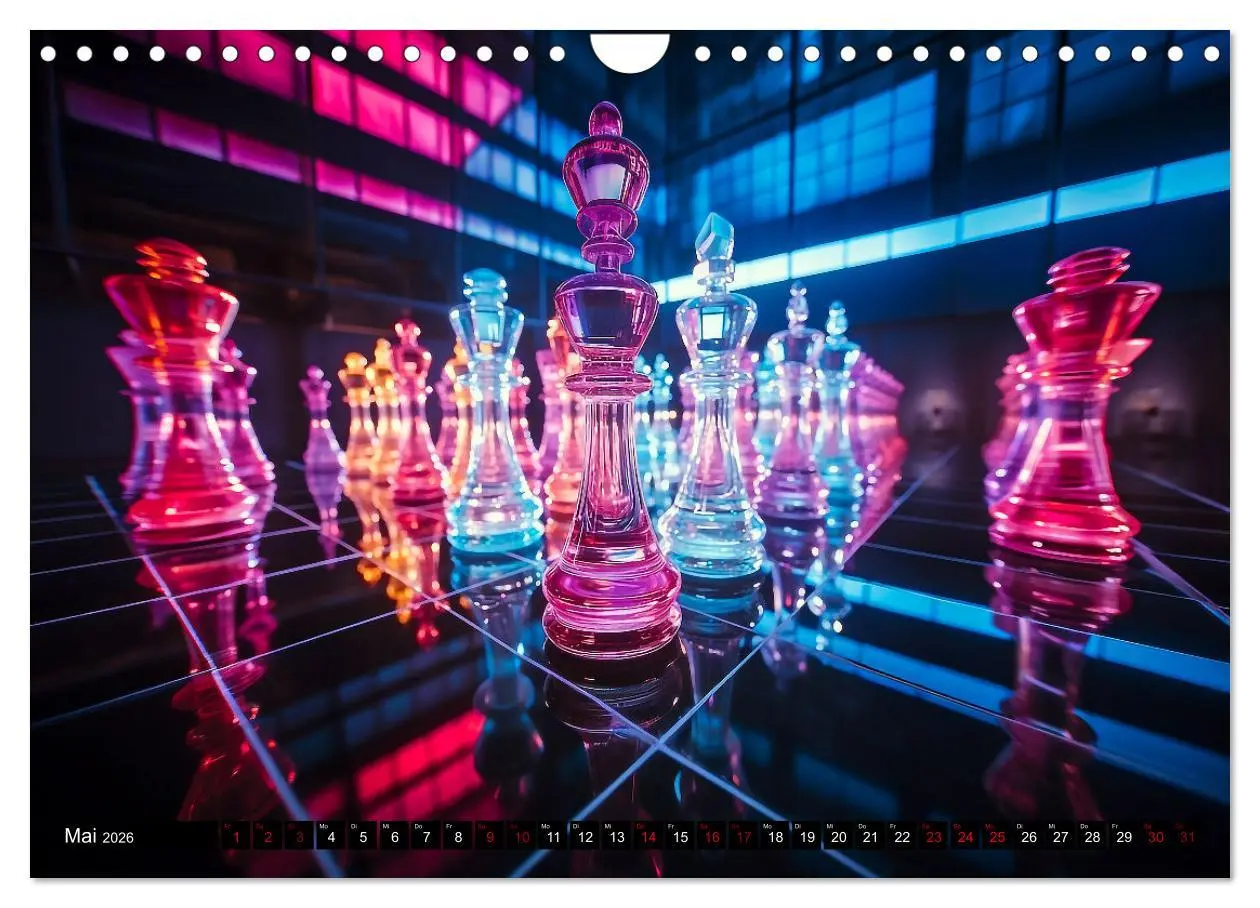 Bild: 9783457369739 | Schachfiguren in Freizeitkleidung (Wandkalender 2026 DIN A4 quer),...
