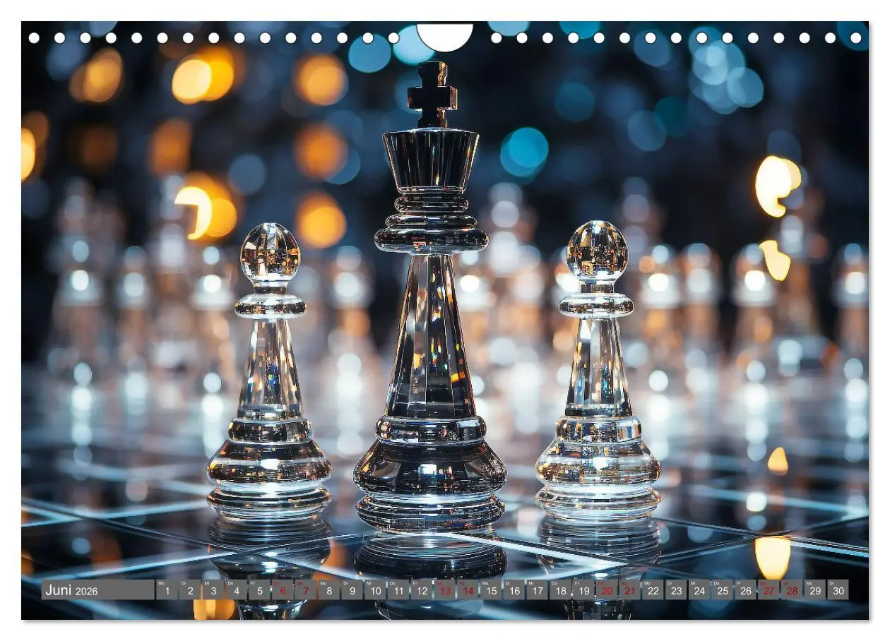 Bild: 9783457369739 | Schachfiguren in Freizeitkleidung (Wandkalender 2026 DIN A4 quer),...