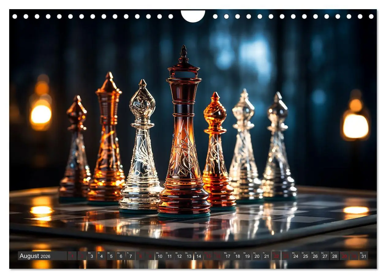 Bild: 9783457369739 | Schachfiguren in Freizeitkleidung (Wandkalender 2026 DIN A4 quer),...