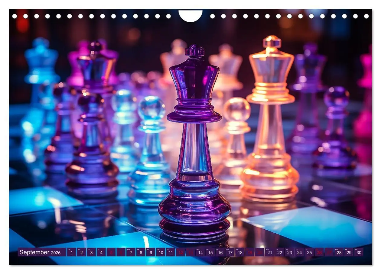 Bild: 9783457369739 | Schachfiguren in Freizeitkleidung (Wandkalender 2026 DIN A4 quer),...