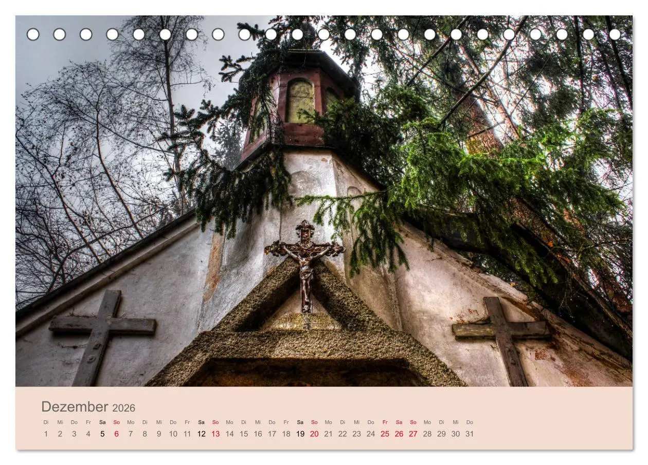 Bild: 9783457679739 | Vergessene Kirchen und Kapellen (Tischkalender 2026 DIN A5 quer),...