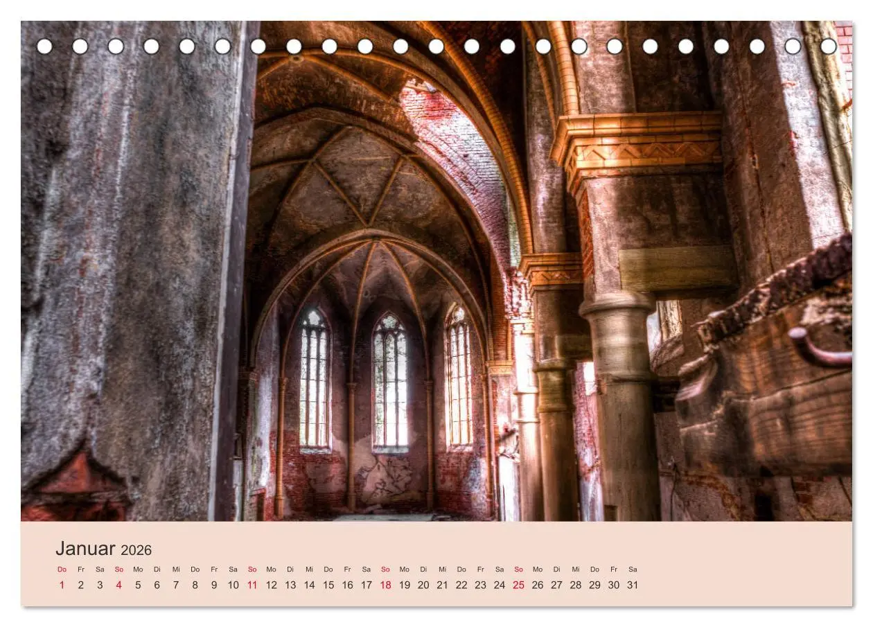 Bild: 9783457679739 | Vergessene Kirchen und Kapellen (Tischkalender 2026 DIN A5 quer),...