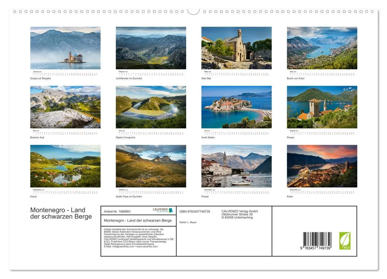 Bild: 9783457749739 | Montenegro - Land der schwarzen Berge (hochwertiger Premium...