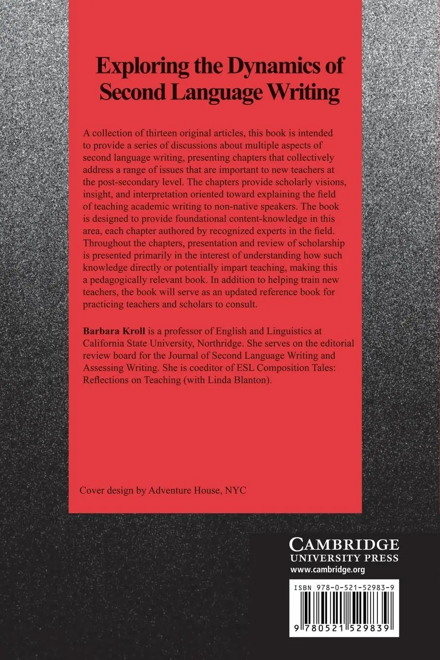Rückseite: 9780521529839 | Exploring the Dynamics of Second Language Writing | Richard L. Kaplan