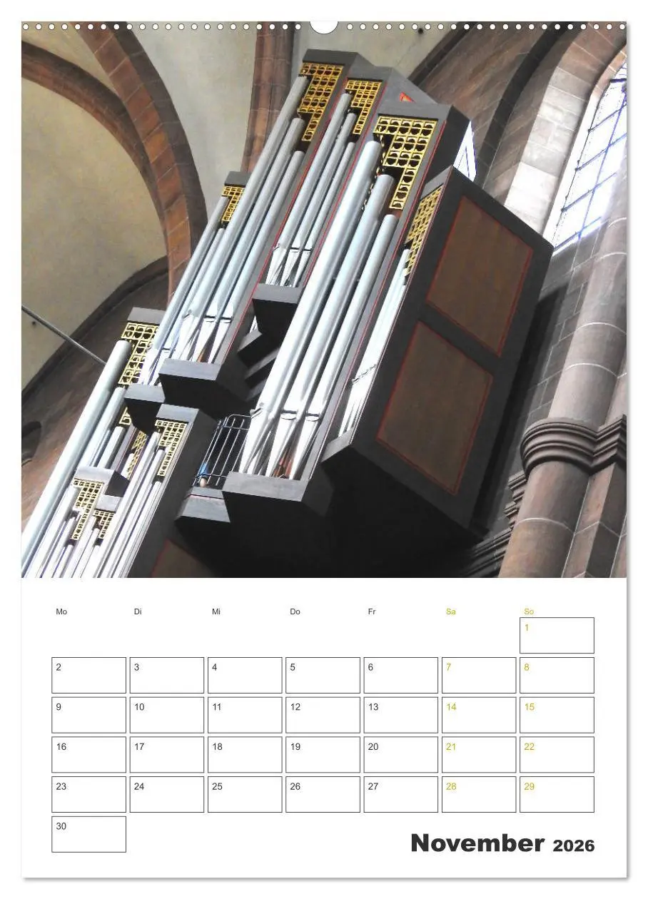 Bild: 9783516379839 | Orgeln zum Verlieben! (hochwertiger Premium Wandkalender 2026 DIN...