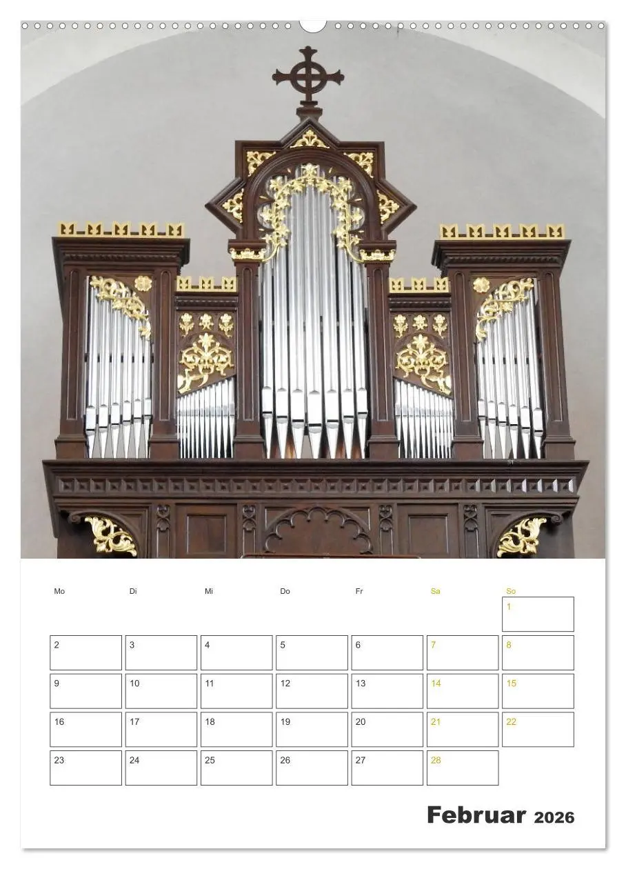 Bild: 9783516379839 | Orgeln zum Verlieben! (hochwertiger Premium Wandkalender 2026 DIN...