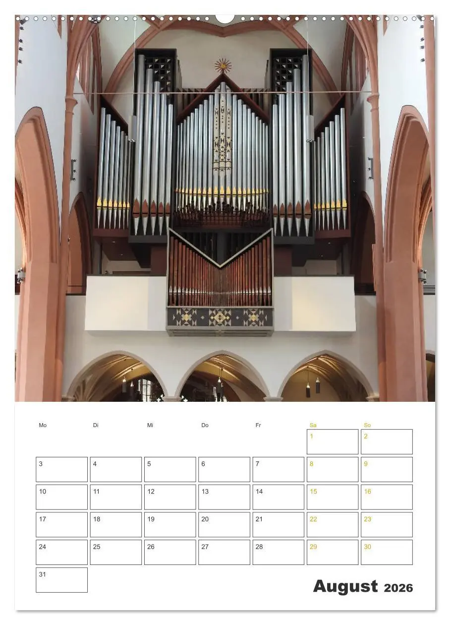 Bild: 9783516379839 | Orgeln zum Verlieben! (hochwertiger Premium Wandkalender 2026 DIN...
