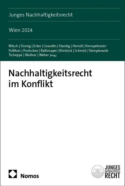 Cover: 9783756029839 | Nachhaltigkeitsrecht im Konflikt | Wien 2024 | Nitsch (u. a.) | Buch