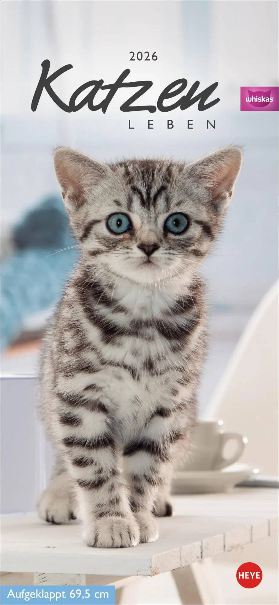Cover: 9783756409839 | Whiskas Katzenleben Kalender 2026 | Heye | Kalender | Spiralbindung