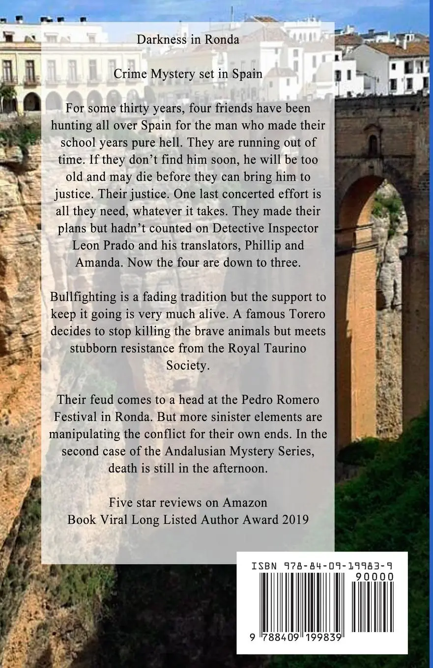 Rückseite: 9788409199839 | Darkness in Ronda | Crime thriller set in Spain | Paul S. Bradley