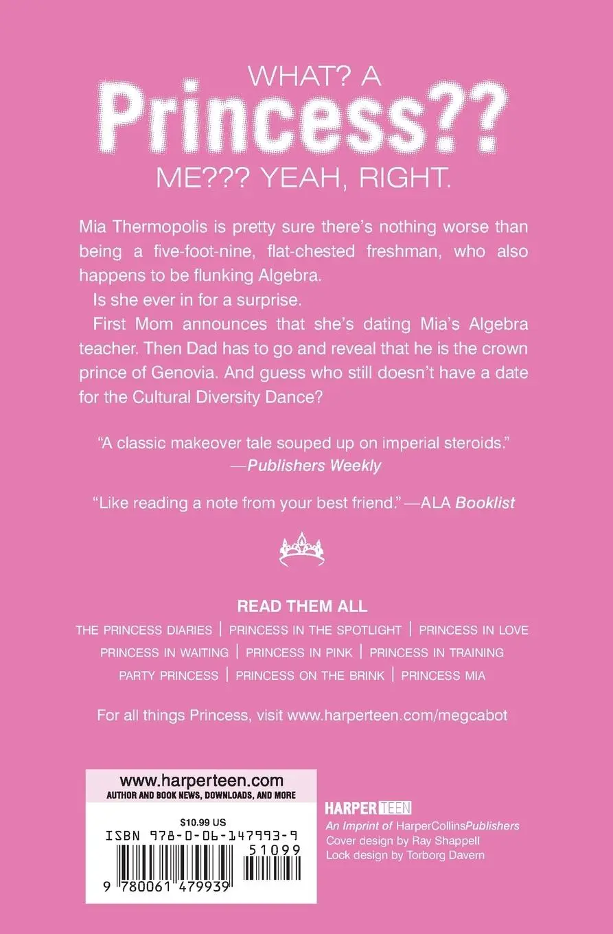 Rückseite: 9780061479939 | The Princess Diaries | Meg Cabot | Taschenbuch | Englisch | 2008