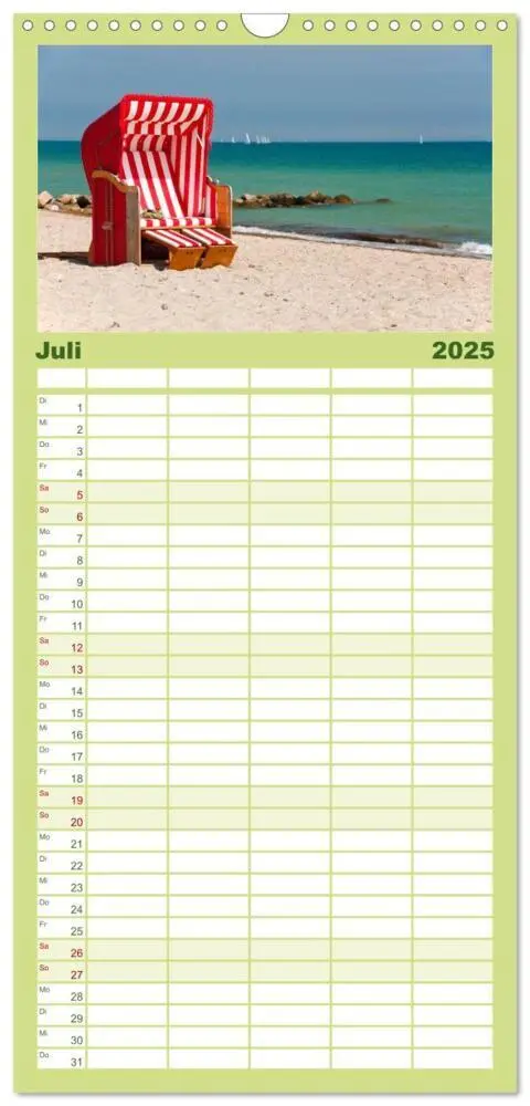 Bild: 9783457109939 | Familienplaner 2025 - Schlei und Ostsee - Eine Region zum Verlieben...