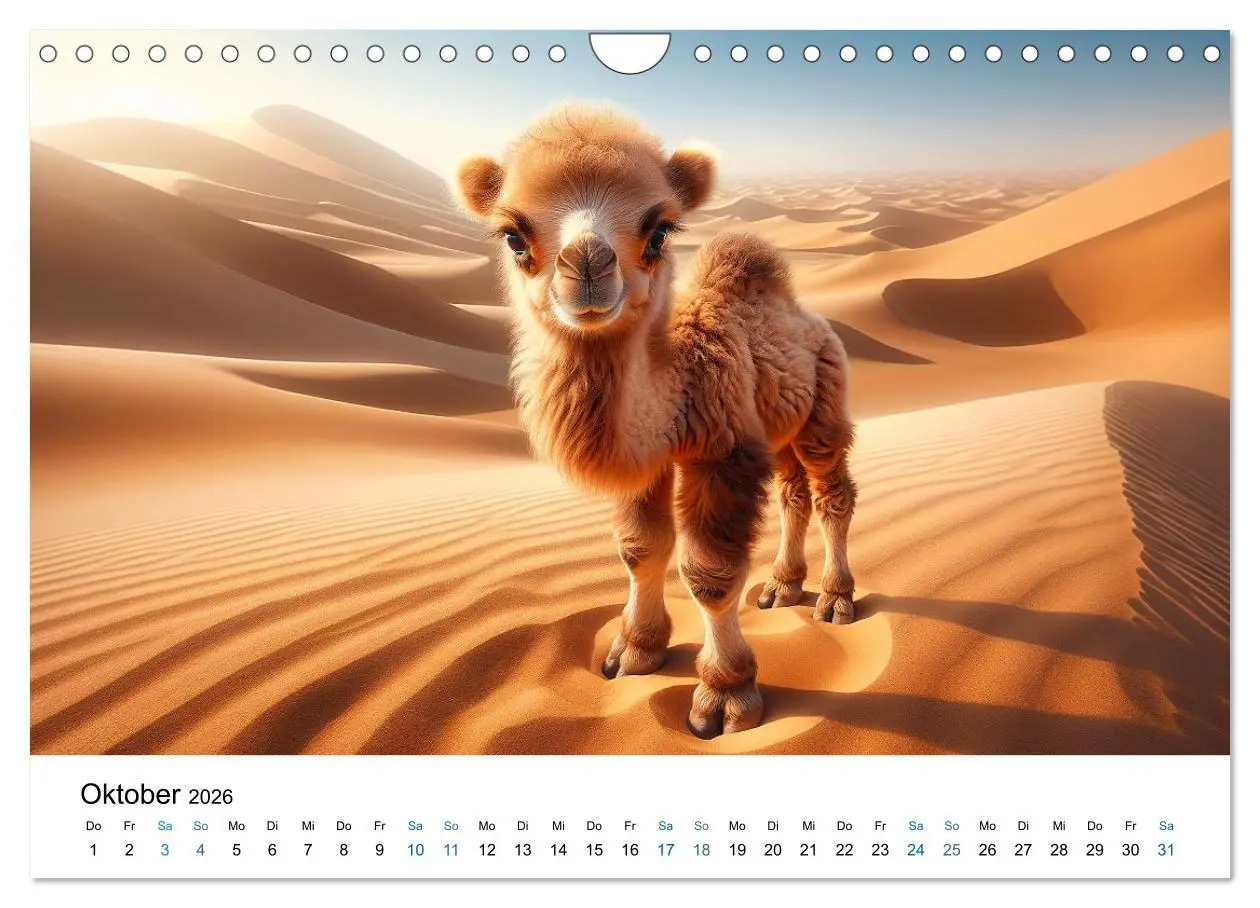 Bild: 9783457349939 | Baby-Tiere (Wandkalender 2026 DIN A4 quer), CALVENDO Monatskalender