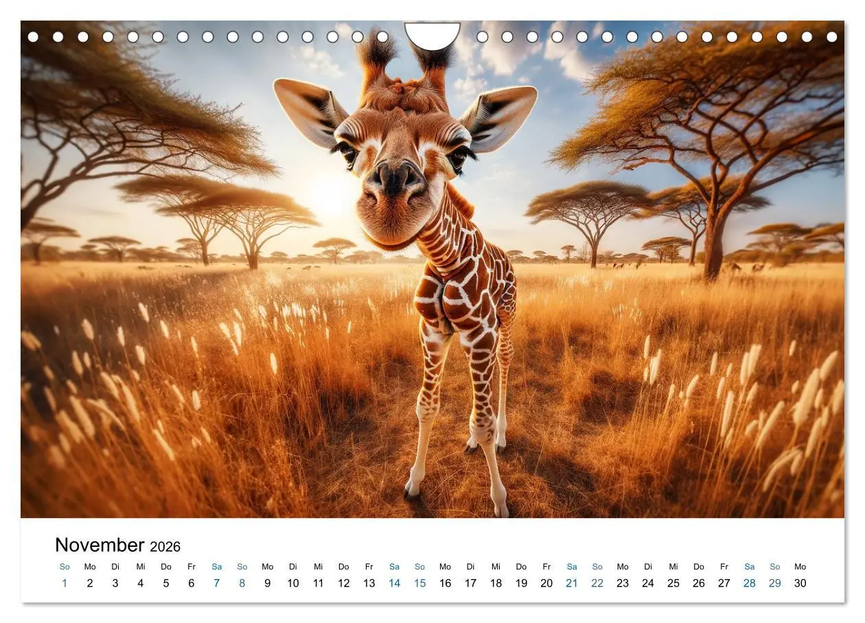 Bild: 9783457349939 | Baby-Tiere (Wandkalender 2026 DIN A4 quer), CALVENDO Monatskalender