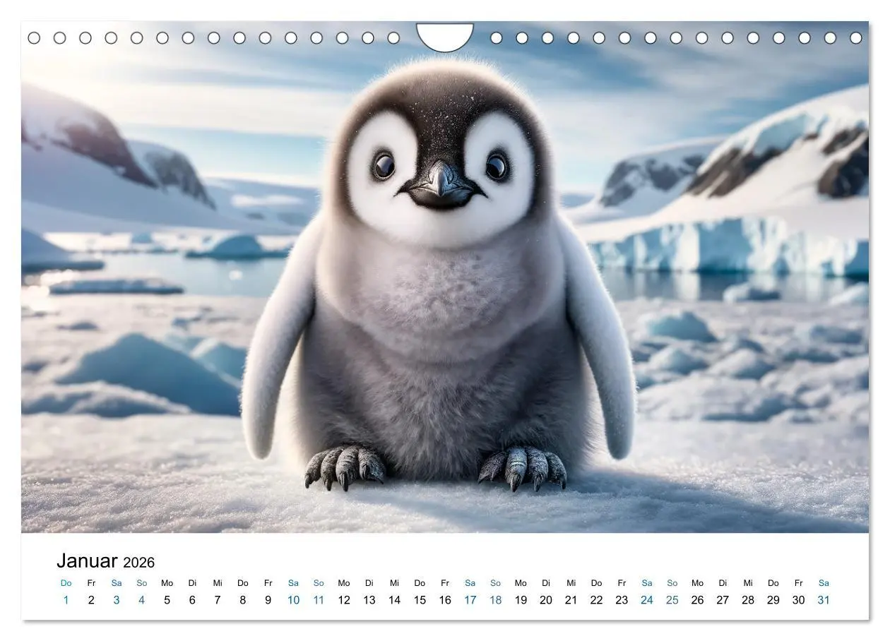 Bild: 9783457349939 | Baby-Tiere (Wandkalender 2026 DIN A4 quer), CALVENDO Monatskalender